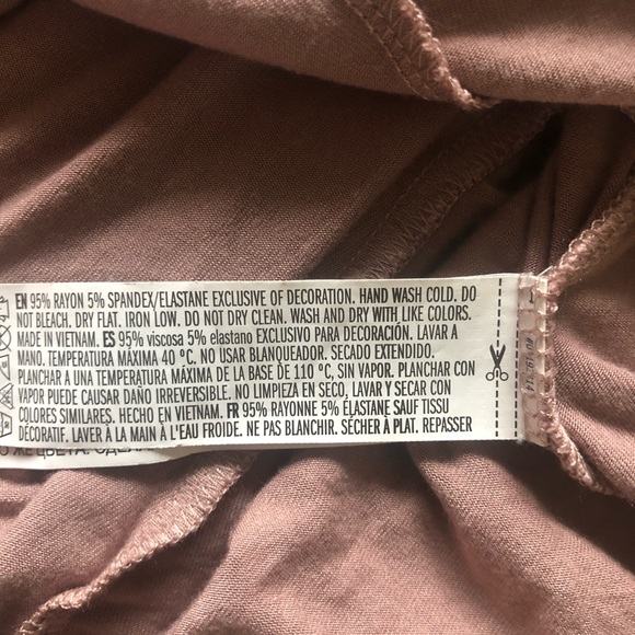 2/$25 NWOT F21 Brown Flare T-shirt Dress V-neck - Picture 4 of 5